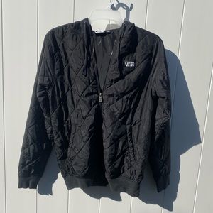 Vans quilted lightweight Jacket with hood and pockets